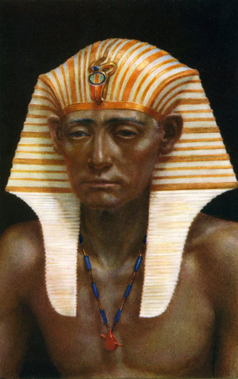 III. Amenemhat, a 12. dinasztia ókori egyiptomi fáraója, Kr.e. 19. század, 1926. alkotó: Winifred Mabel Brunton