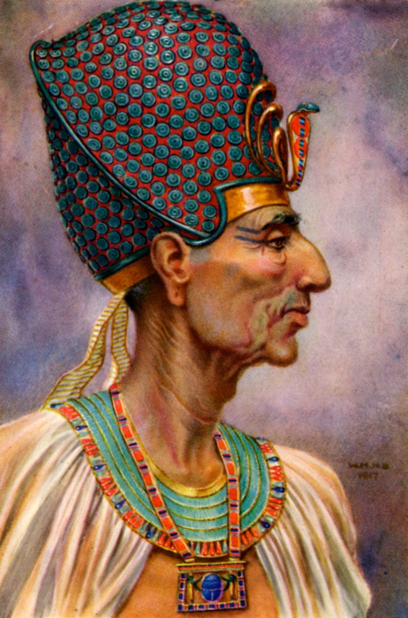 II. Ramszesz, a 19. dinasztia ókori egyiptomi fáraója, Kr.e. 13. század, 1926. alkotó: Winifred Mabel Brunton