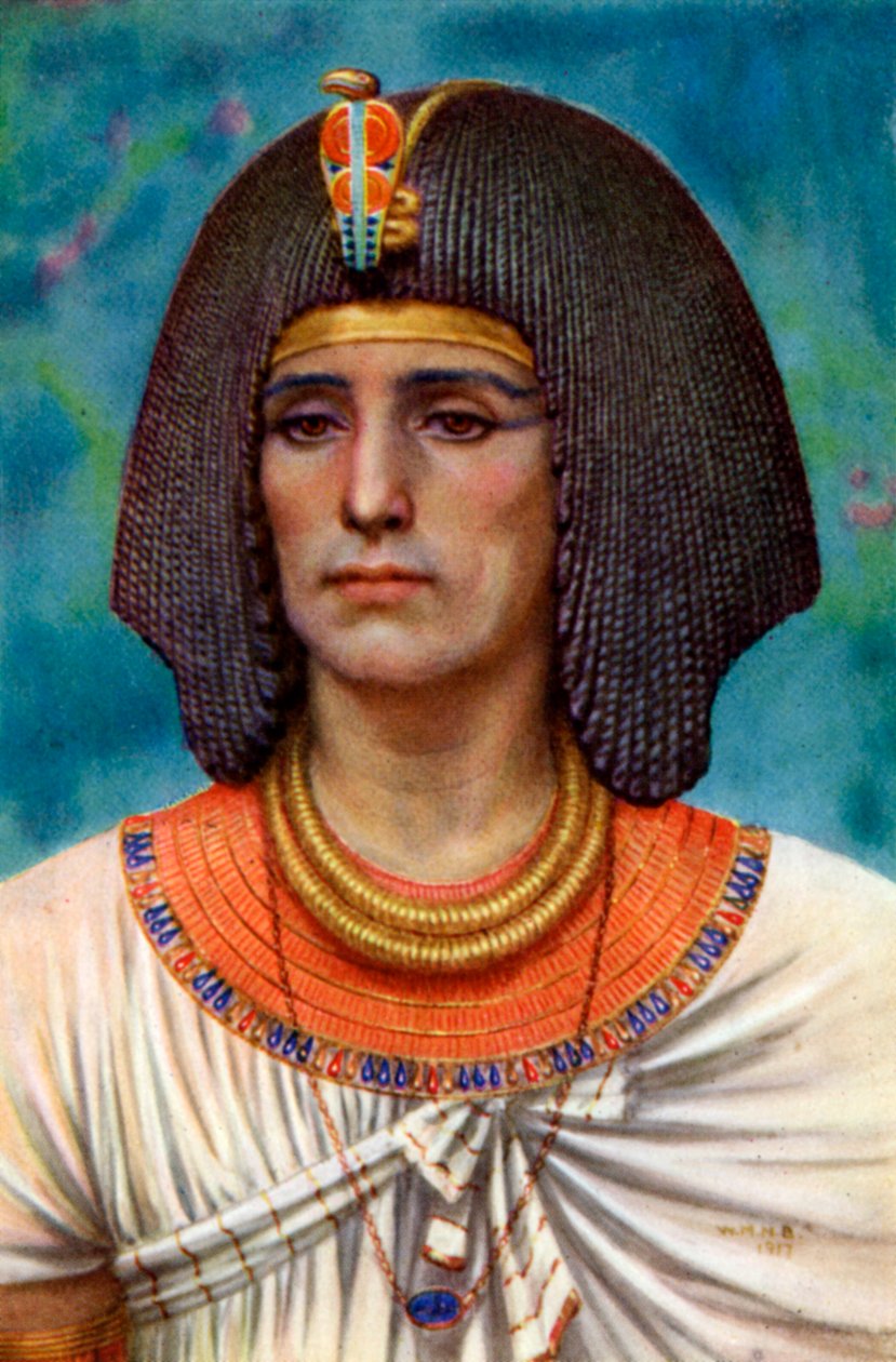 I. Sety, a 19. dinasztia ókori egyiptomi fáraója, ie 13. század, 1926. alkotó: Winifred Mabel Brunton