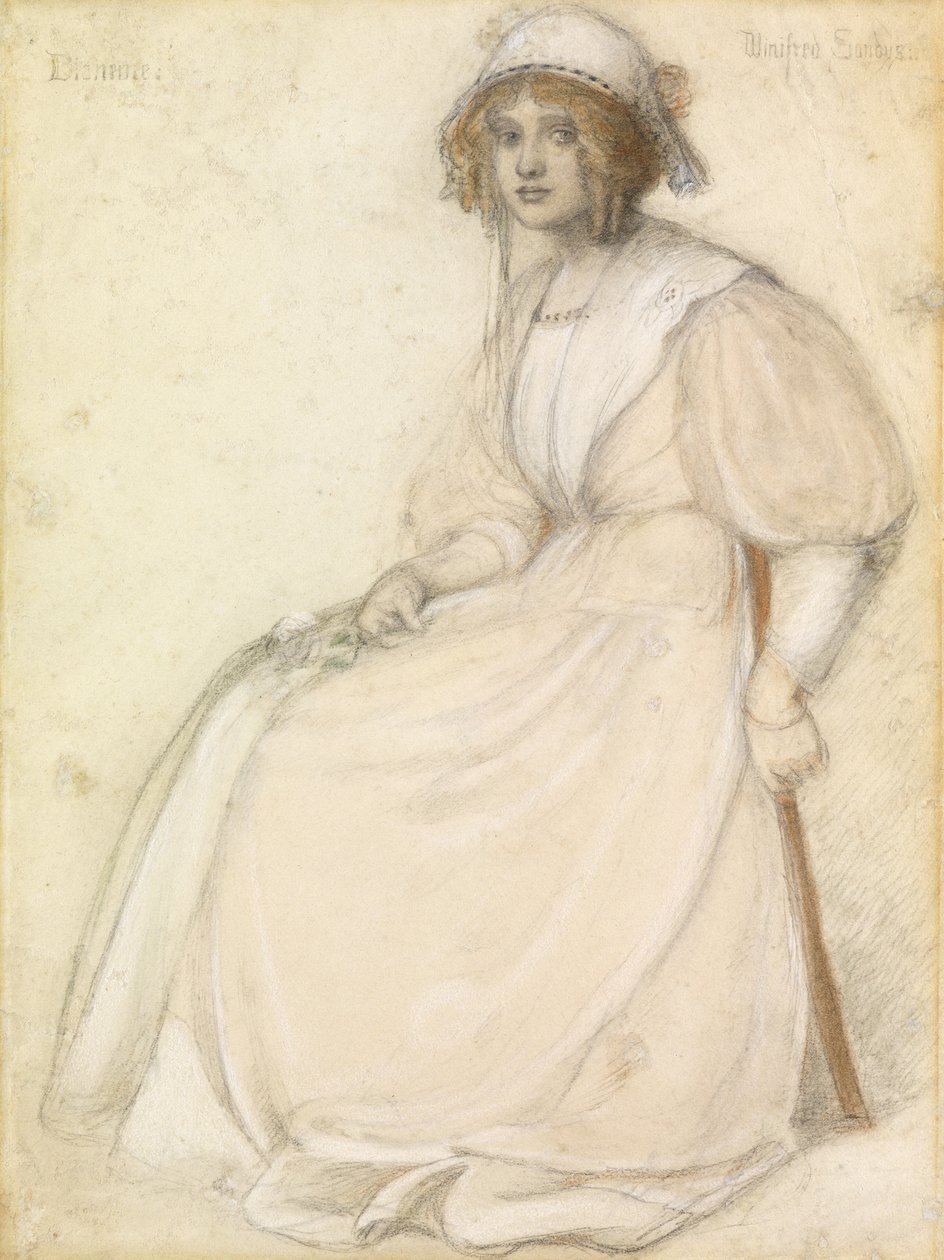 Dianeme (pasztell papíron) alkotó: Winifred Sandys