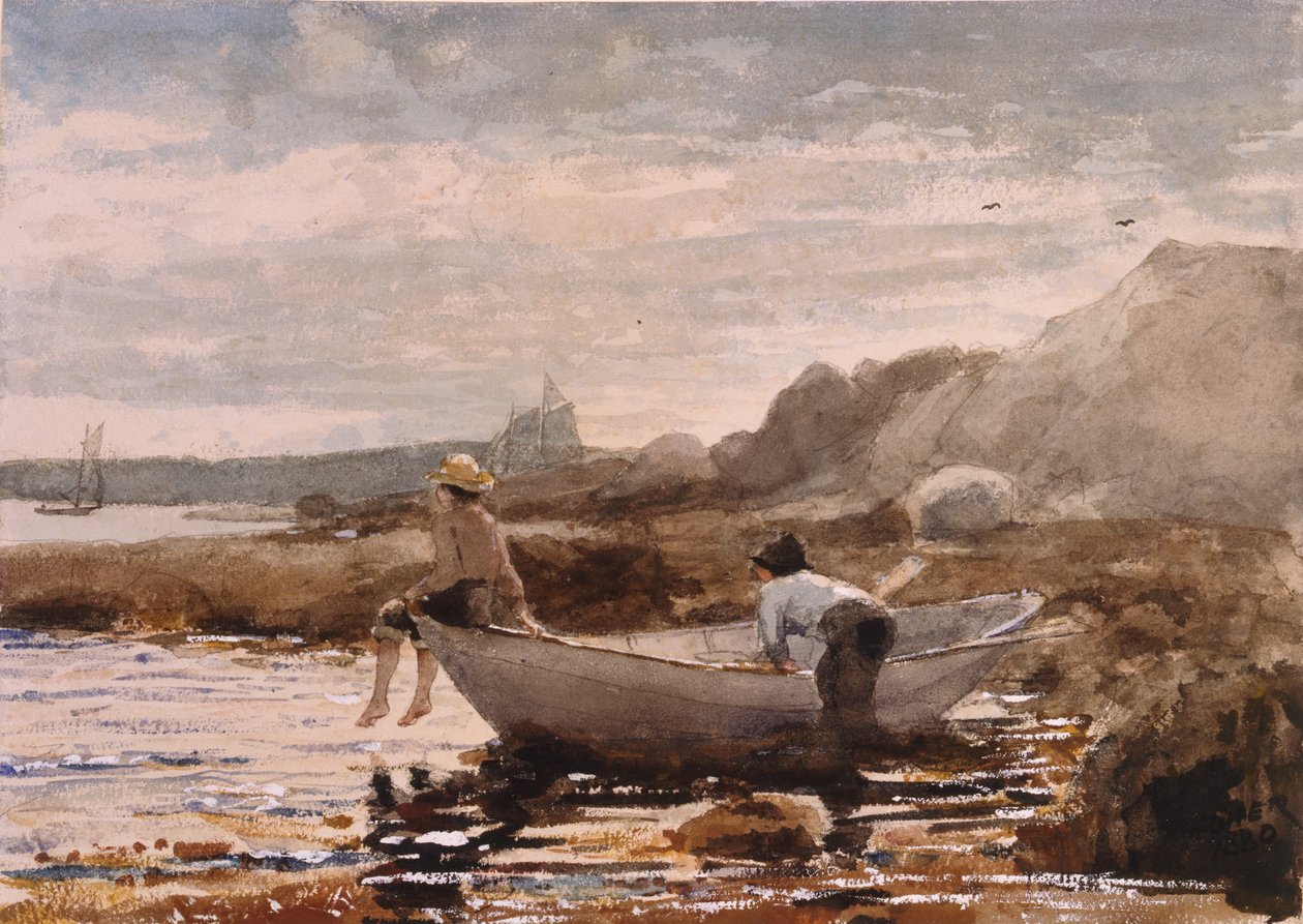 Fiúk dórban, 1880 alkotó: Winslow Homer