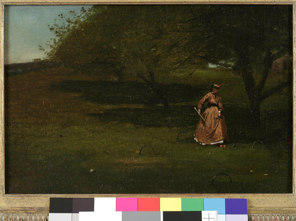 Krokett játékos alkotó: Winslow Homer