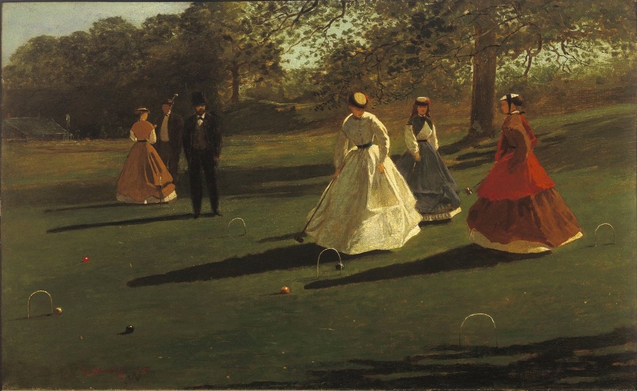 Krokettjátékosok alkotó: Winslow Homer