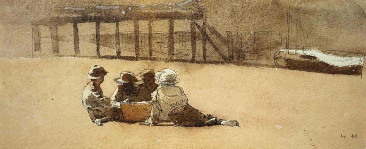 Négy fiú a tengerparton alkotó: Winslow Homer