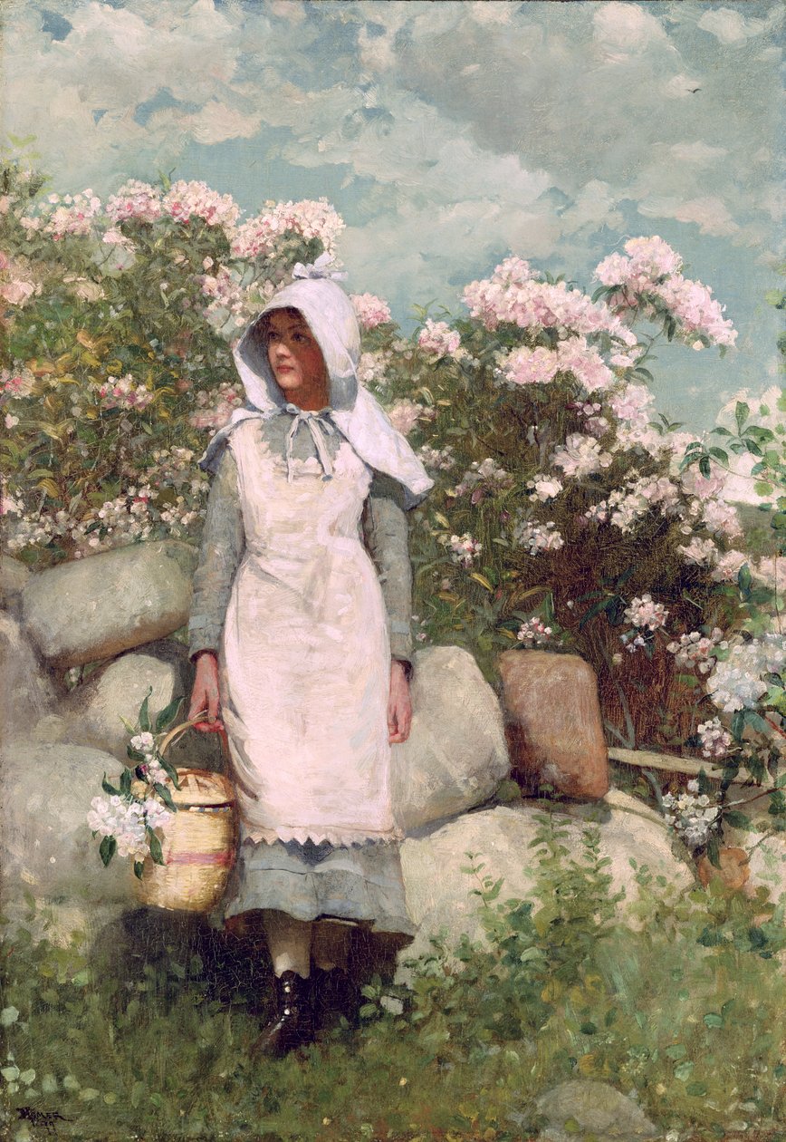 Lány és babér, 1879 alkotó: Winslow Homer