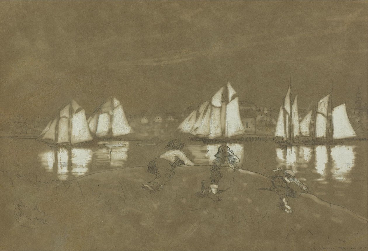 Gloucester kikötője alkotó: Winslow Homer