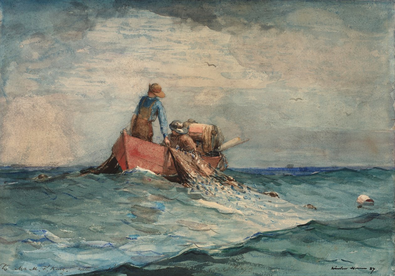 Húzás a Netsben alkotó: Winslow Homer