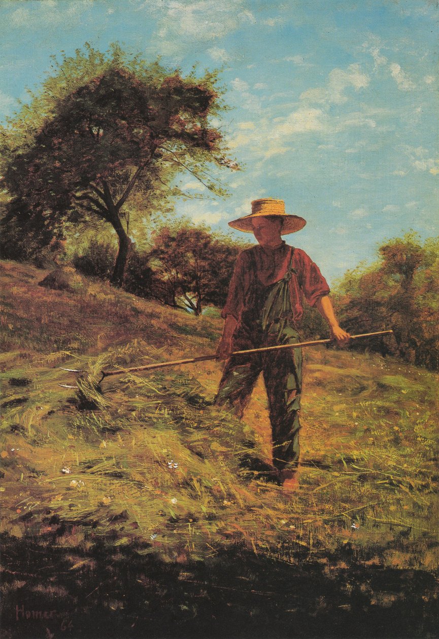 Széna kaszálása alkotó: Winslow Homer