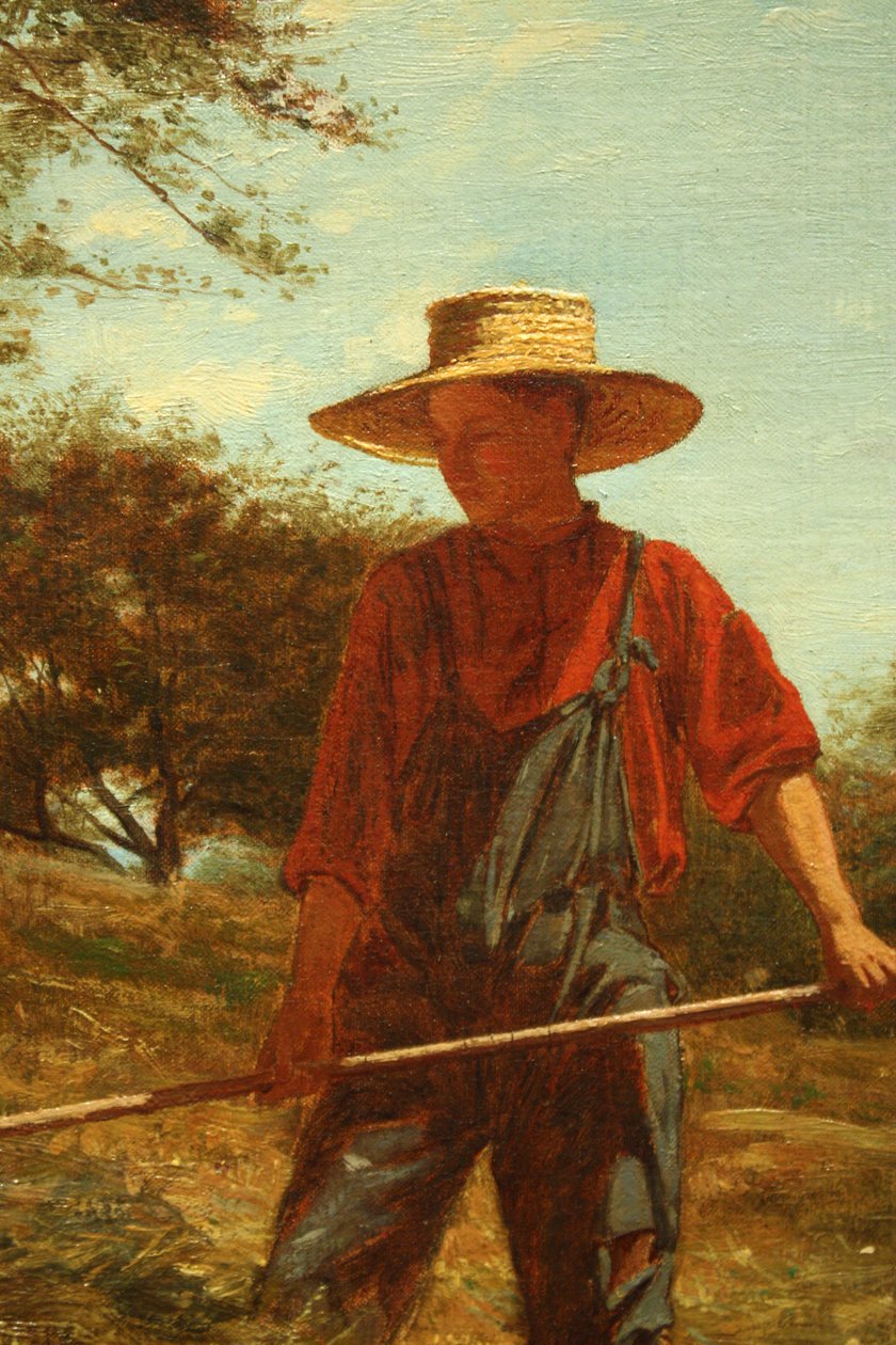 Szénafeldolgozás (részlet) alkotó: Winslow Homer