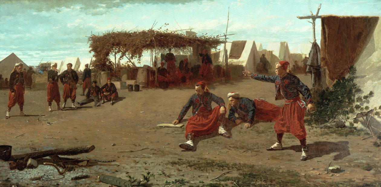 Pitching Quoits, 1865 alkotó: Winslow Homer