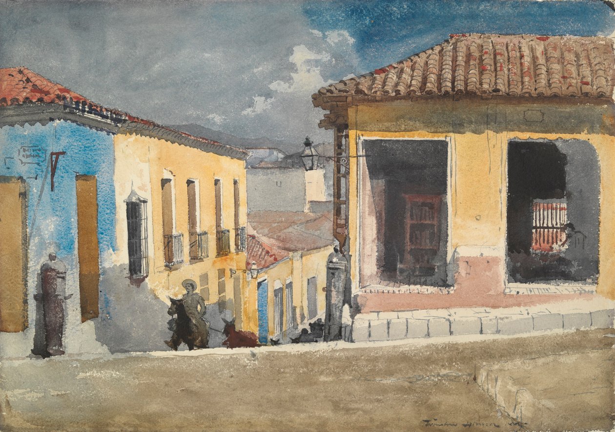 Santiago de Cuba, Street Scene alkotó: Winslow Homer