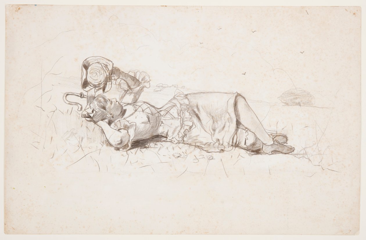 Pihenő pásztornő alkotó: Winslow Homer