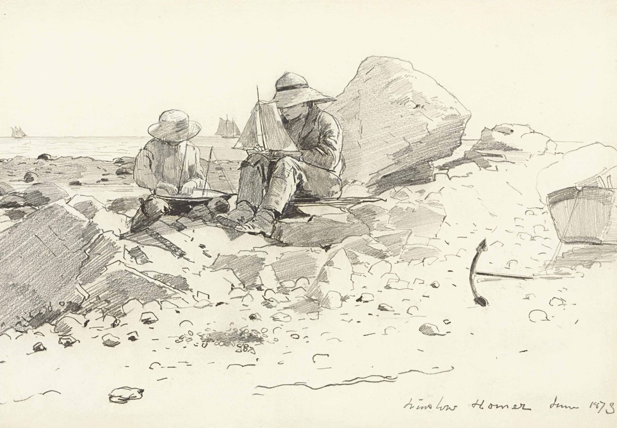 A hajóépítők alkotó: Winslow Homer
