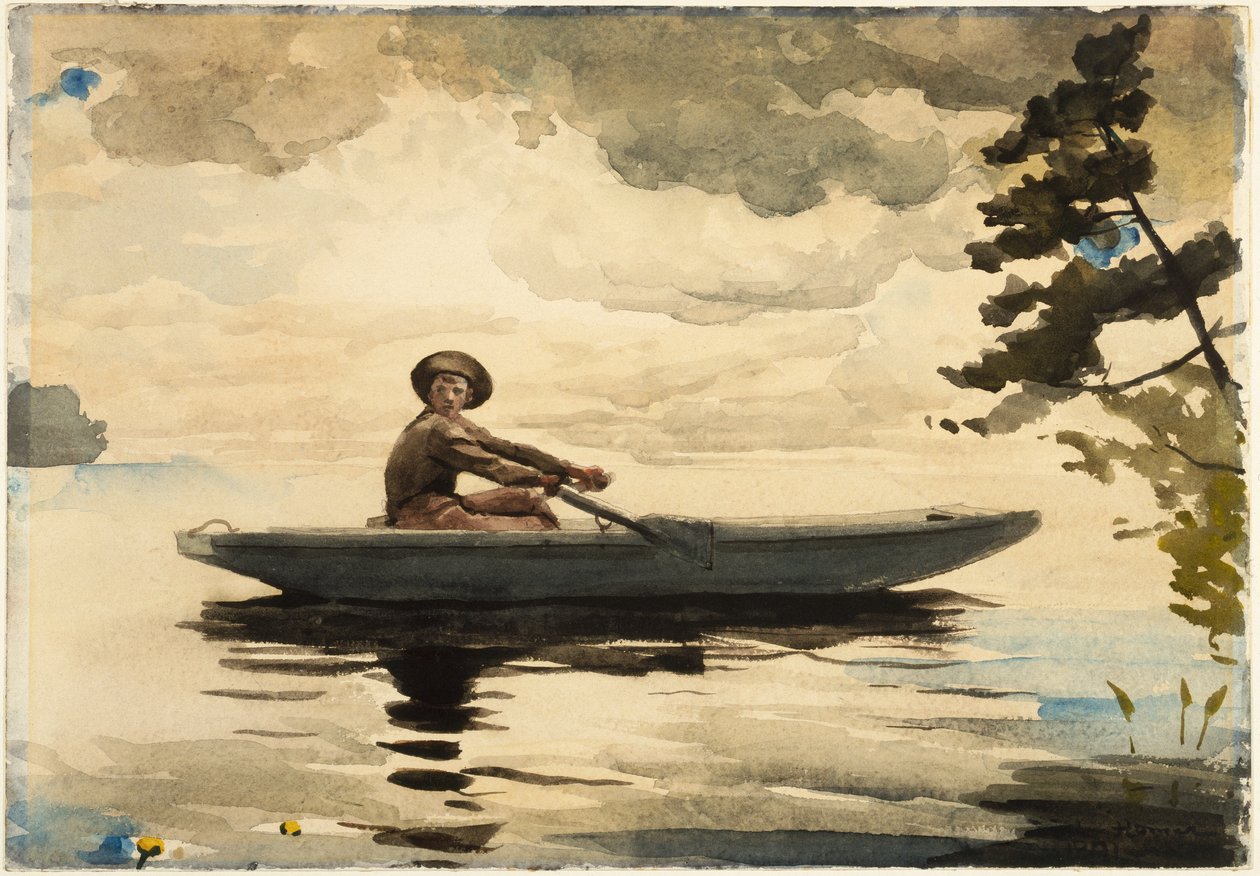 The Boatman, 1891 (wc ceruzával papíron) alkotó: Winslow Homer