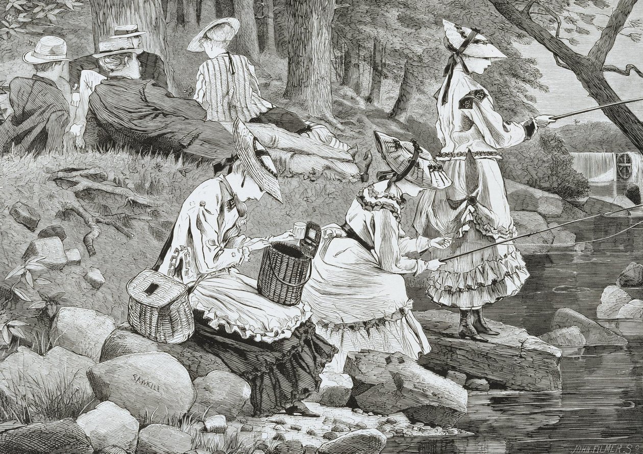 A horgászparti ... alkotó: Winslow Homer