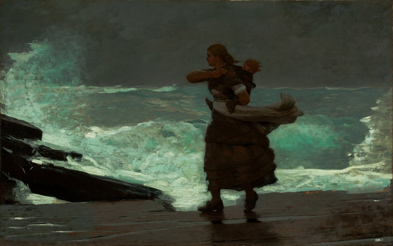 The Gale, 1883-93 alkotó: Winslow Homer