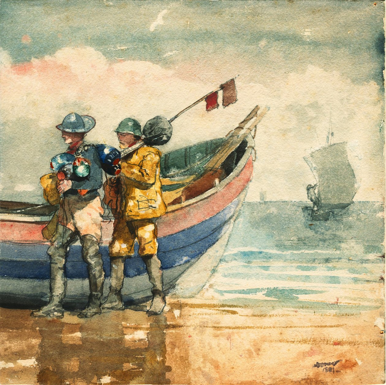 A visszatérés, Tynemouth alkotó: Winslow Homer