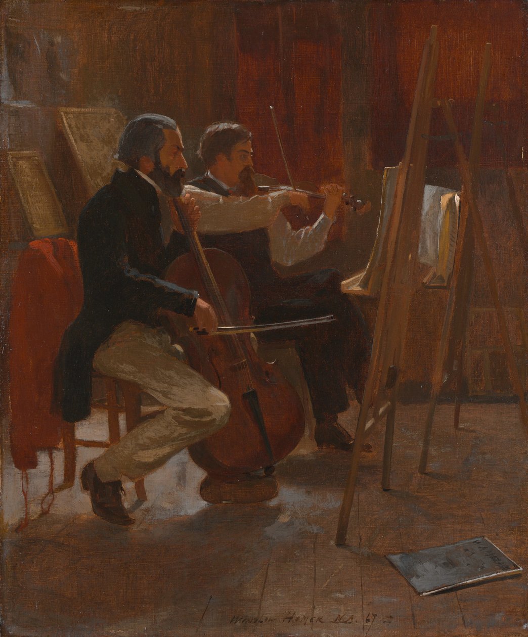 A stúdió, 1867 alkotó: Winslow Homer
