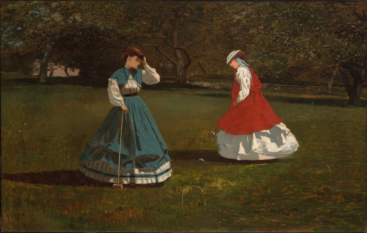 Egy krokett-meccs alkotó: Winslow Homer