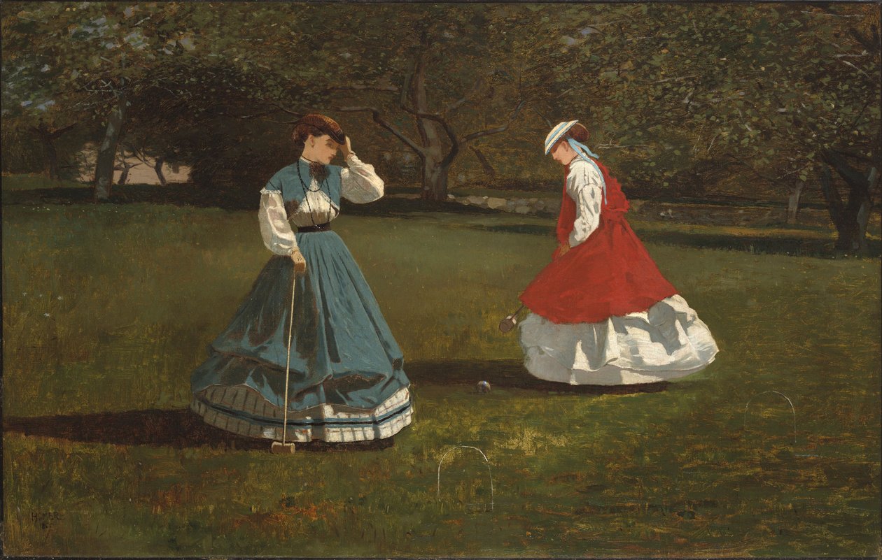 Krokett játék alkotó: Winslow Homer