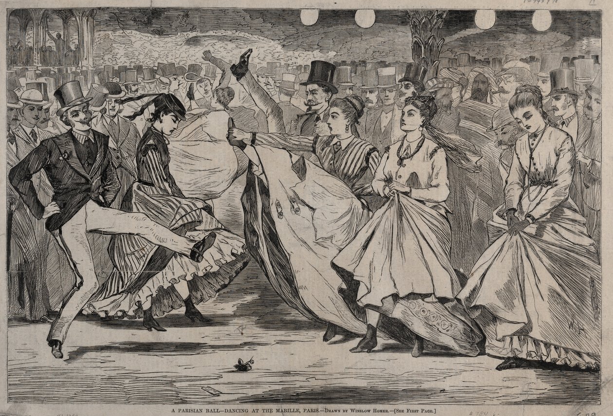 Egy párizsi bál – Tánc a Mabille-ben, Párizs alkotó: Winslow Homer
