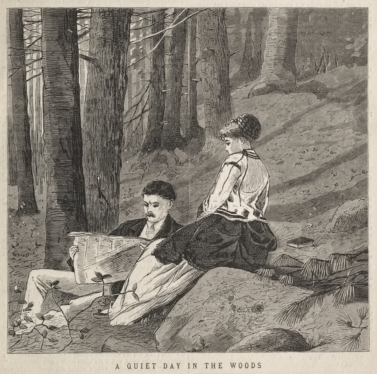 Csendes nap az erdőben alkotó: Winslow Homer