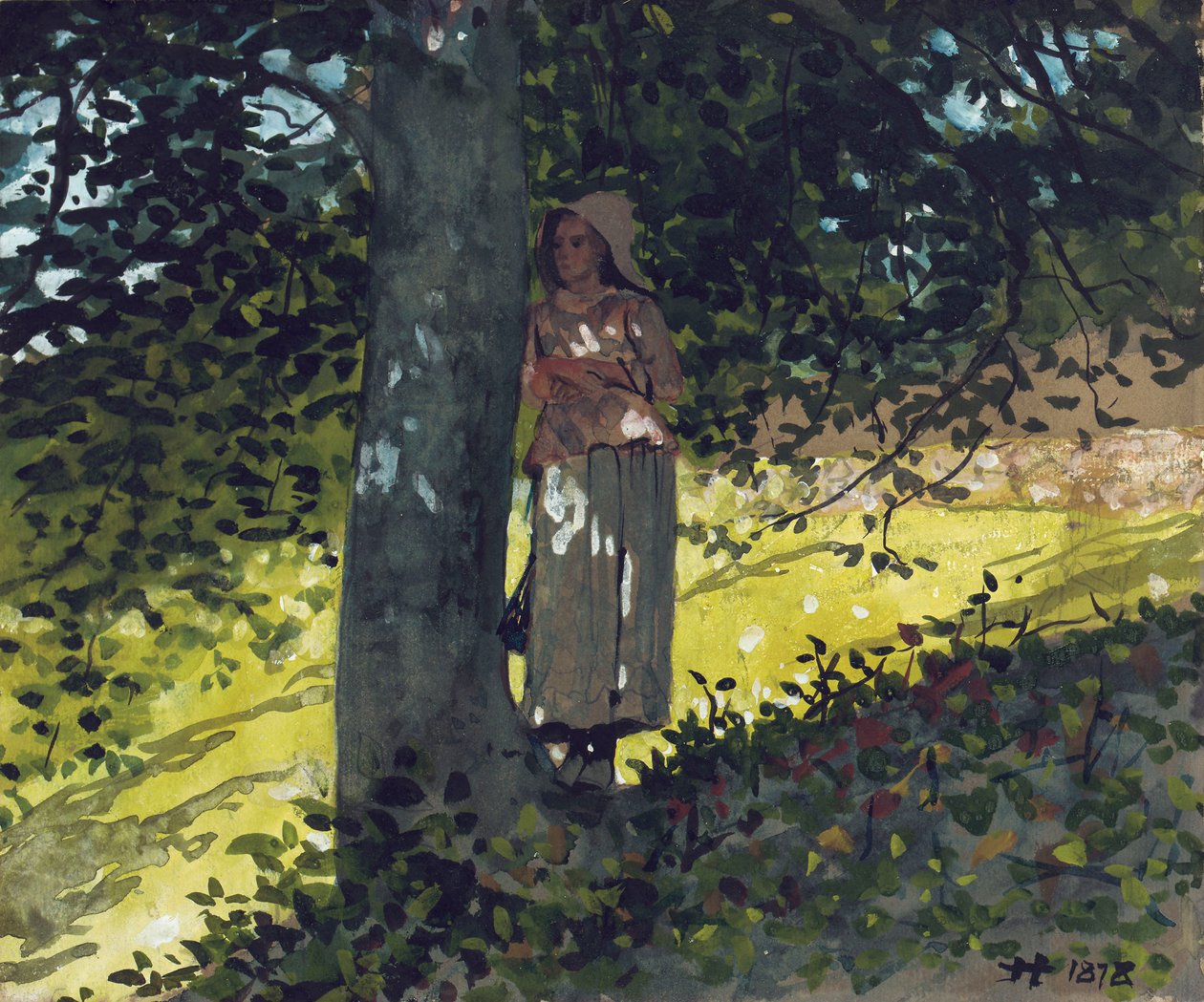 Egy árnyas hely, Houghton Farm, 1878 alkotó: Winslow Homer