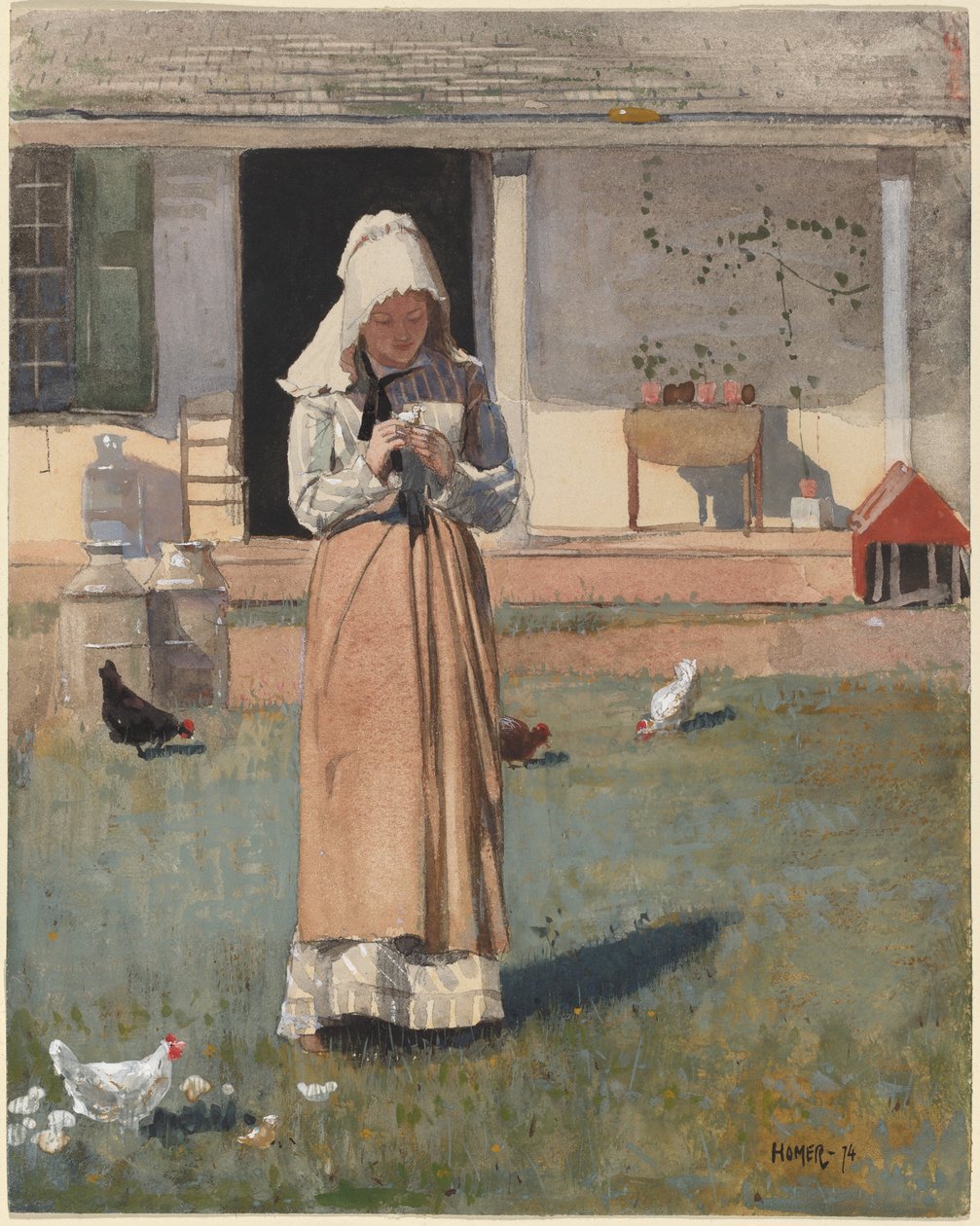 Beteg csirke alkotó: Winslow Homer