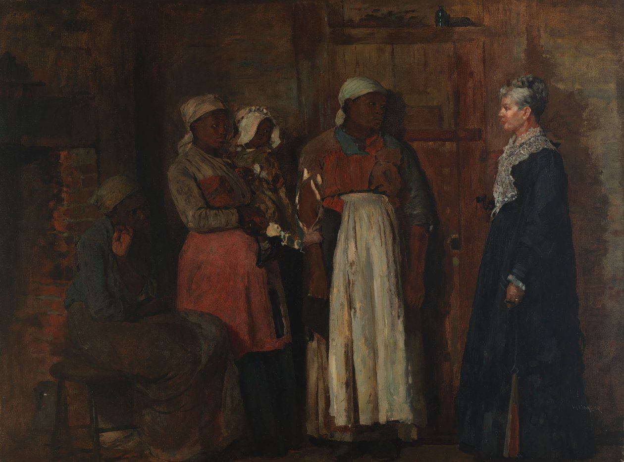 Az öreg úrnő látogatása, 1876. alkotó: Winslow Homer
