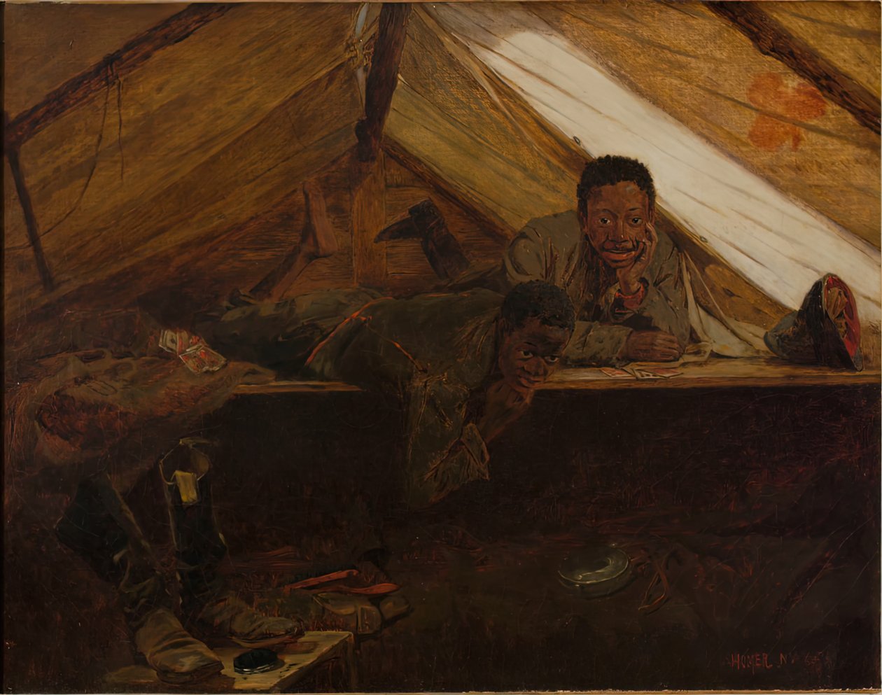 Katonai csizma, 1865. alkotó: Winslow Homer