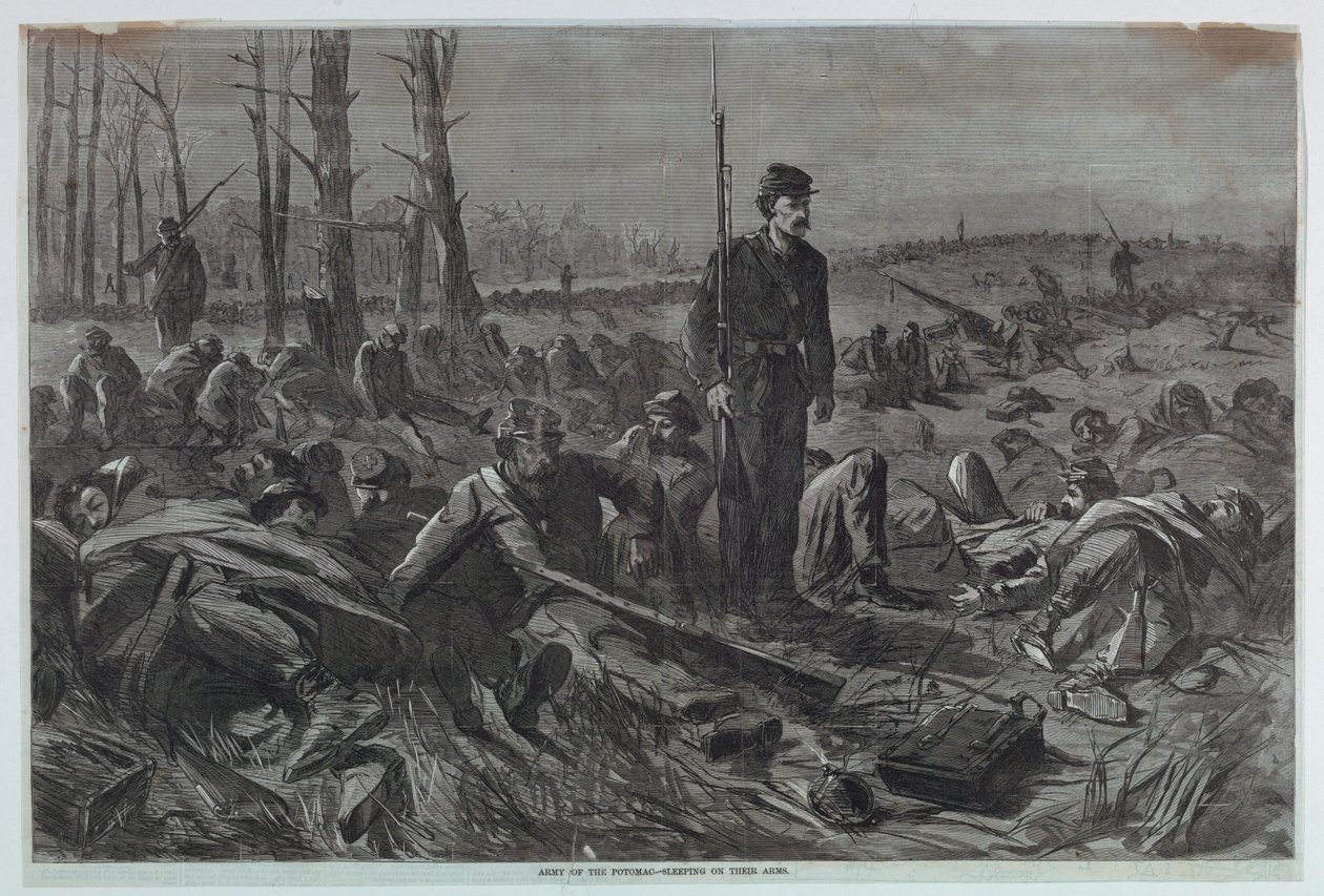 A Potomac serege – Karjukon alszik alkotó: Winslow Homer