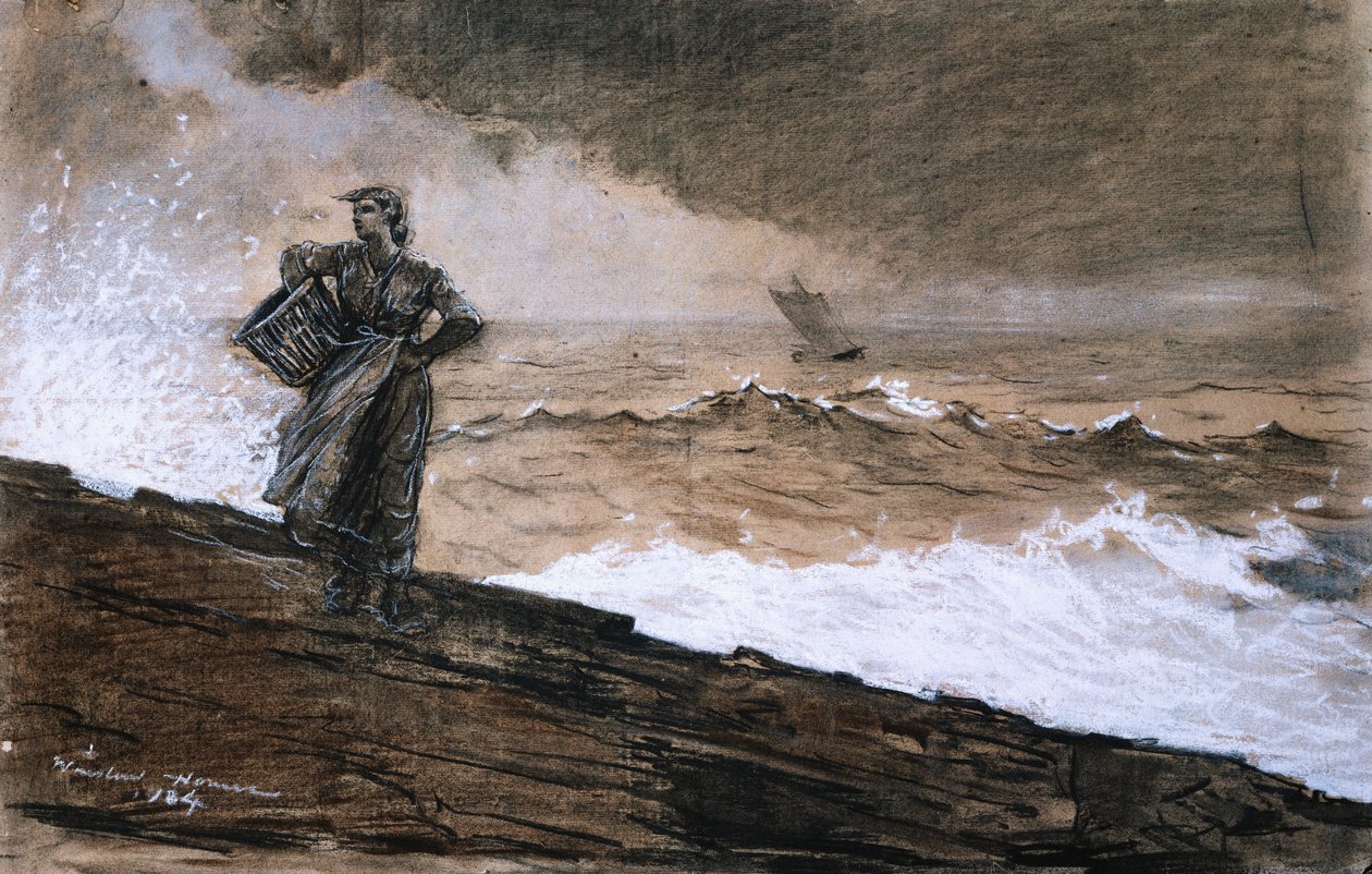 A nyílt tengeren, 1884 alkotó: Winslow Homer