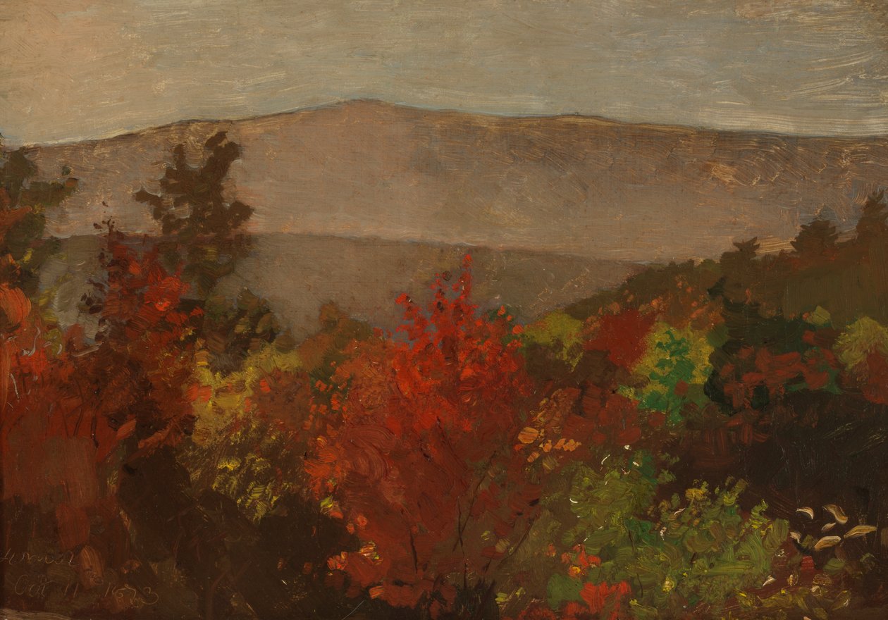 Őszi fák teteje, 1873. október 11. alkotó: Winslow Homer