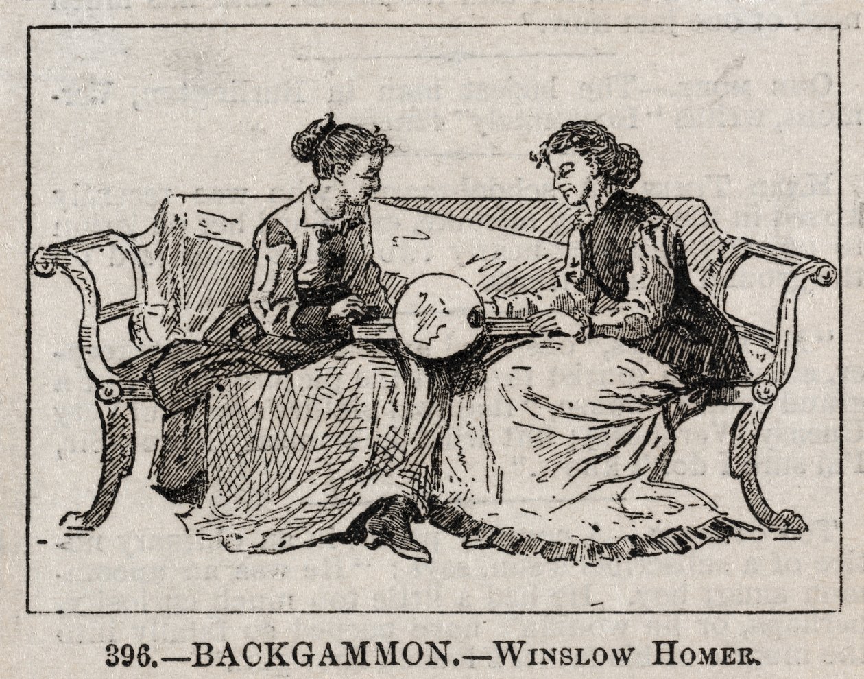 Backgammon. alkotó: Winslow Homer