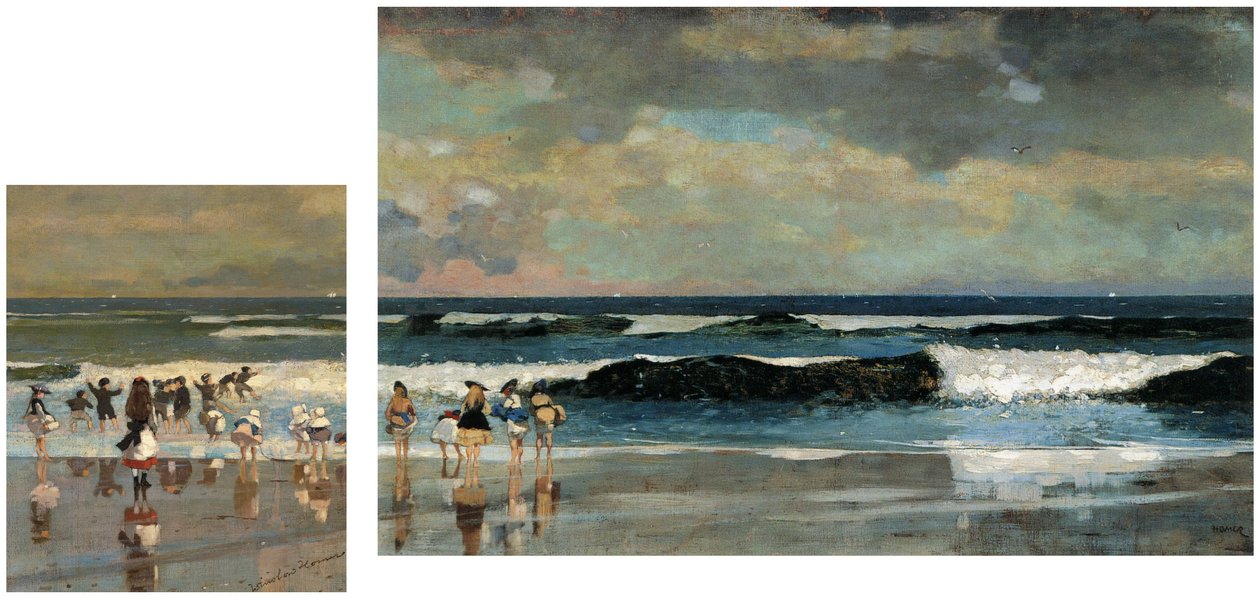 Strandjelenet amp; A tengerparton alkotó: Winslow Homer