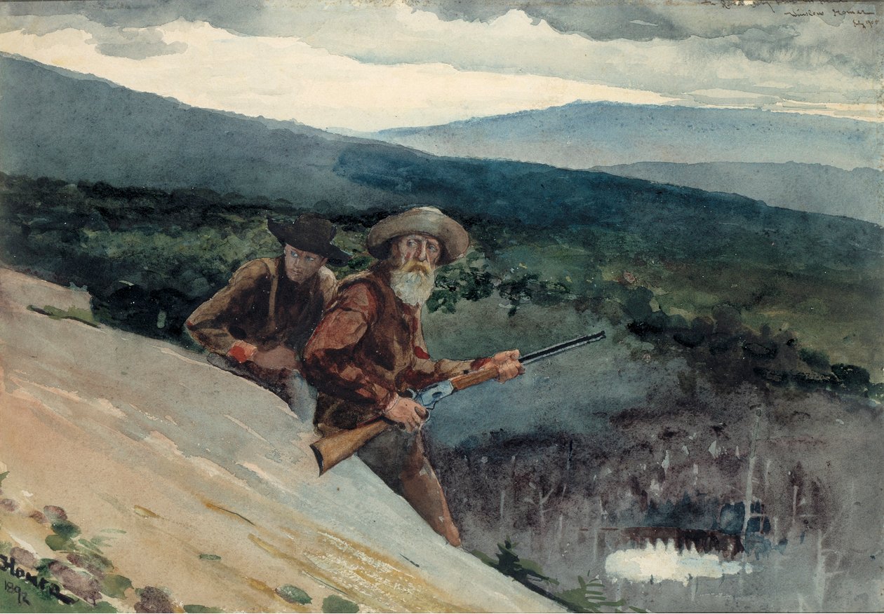 Medve vadászat, Prospect Rock alkotó: Winslow Homer