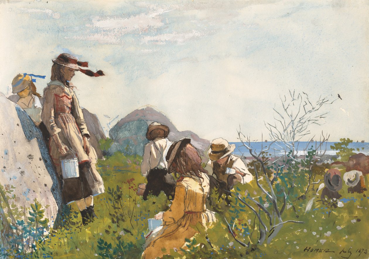 Bogyószedők, 1873. alkotó: Winslow Homer
