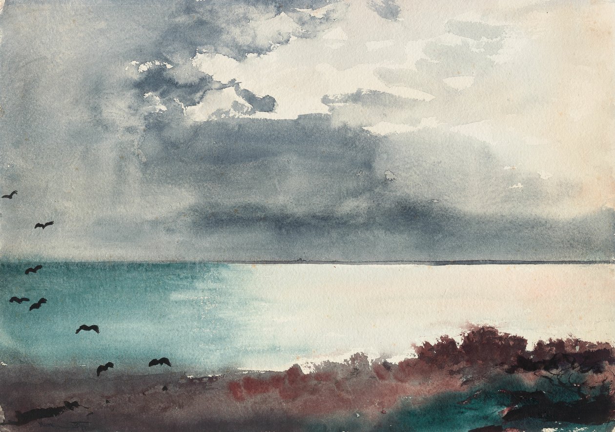 Tomboló vihar, Maine partjai alkotó: Winslow Homer