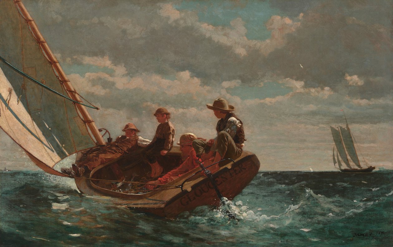 Feltámadó szél (kedvező szél) alkotó: Winslow Homer