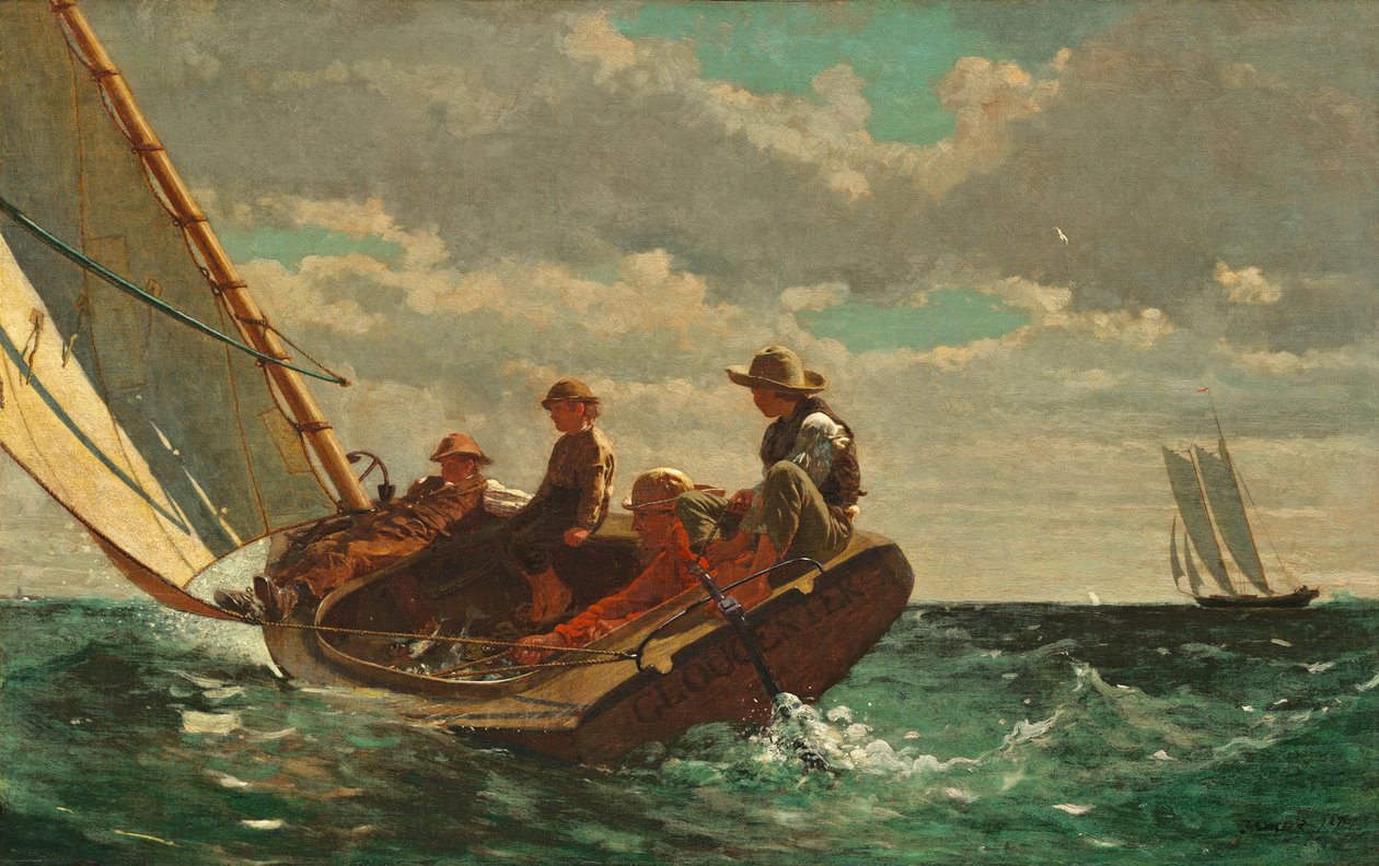 Breezing Up (A Fair Wind) 1873-76 alkotó: Winslow Homer