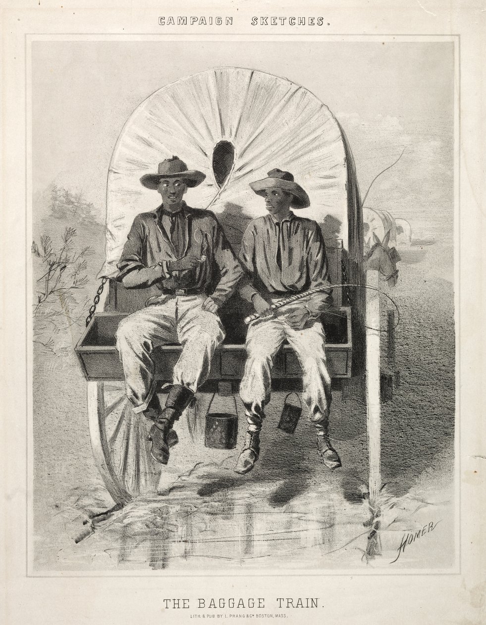 Kampányvázlatok:  A poggyászvonat alkotó: Winslow Homer