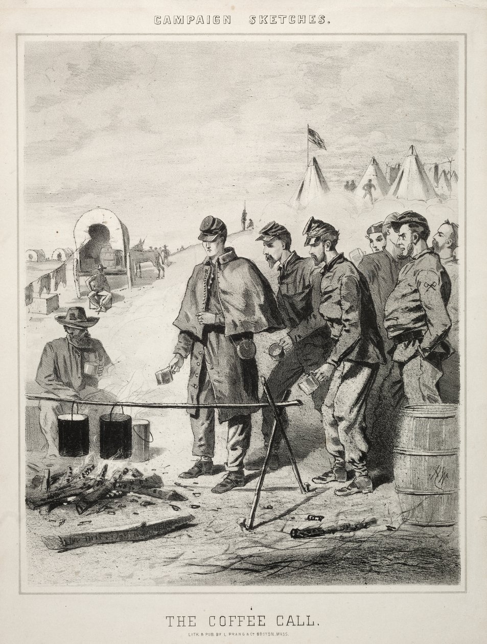 Hadijárati vázlatok: Kávéhívó alkotó: Winslow Homer