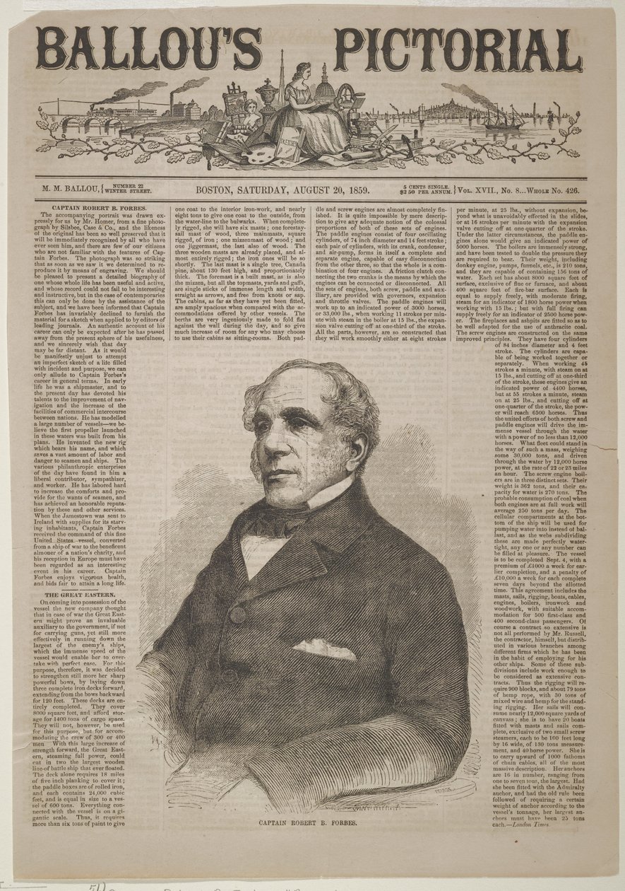 Robert B. Forbes kapitány alkotó: Winslow Homer