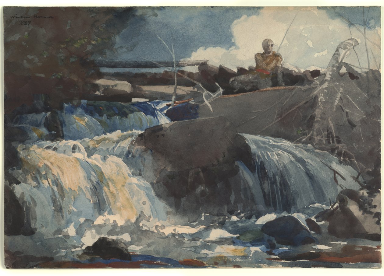 Casting in the Falls alkotó: Winslow Homer