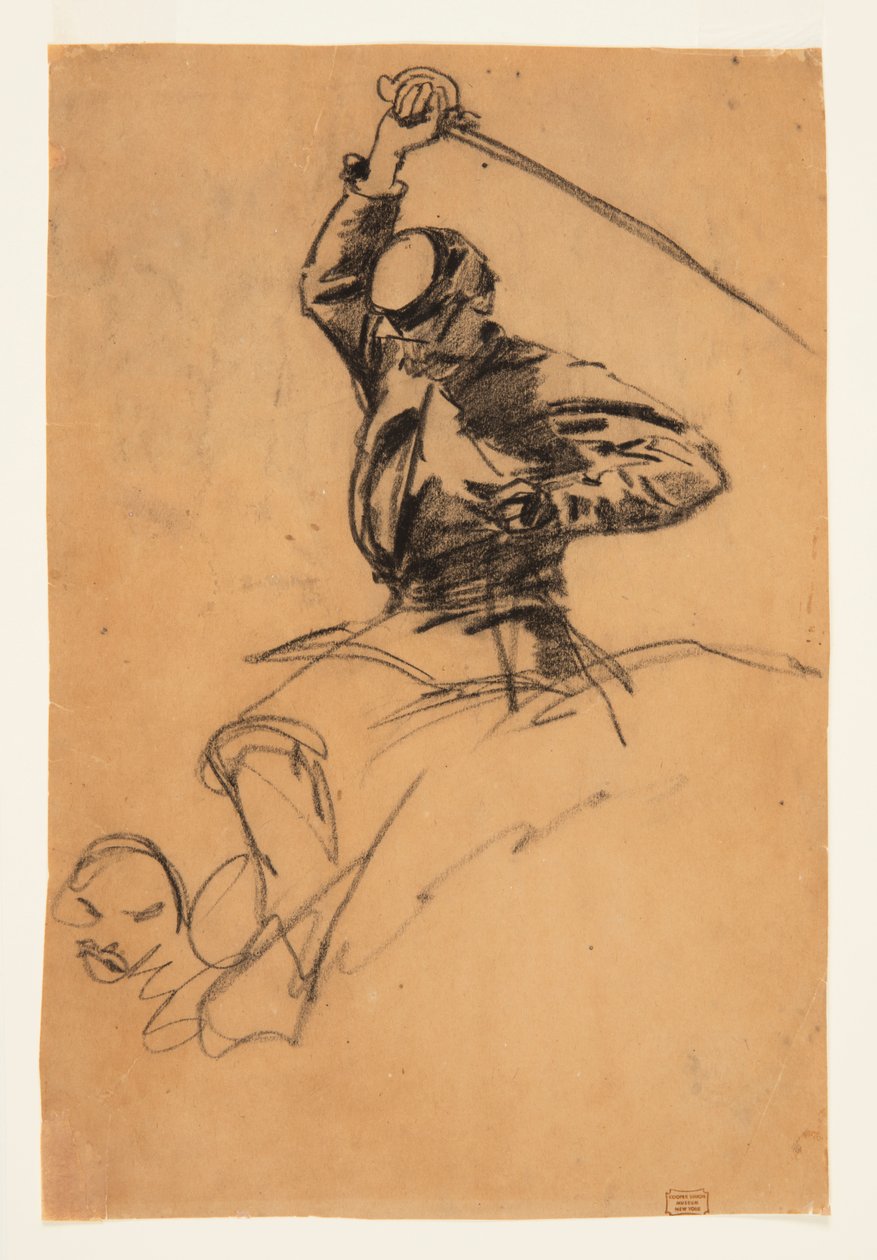 Lovas katona karddal lóháton alkotó: Winslow Homer