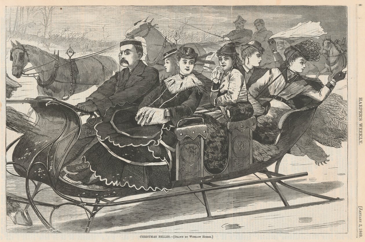 Christmas Belles, a Harpertől alkotó: Winslow Homer