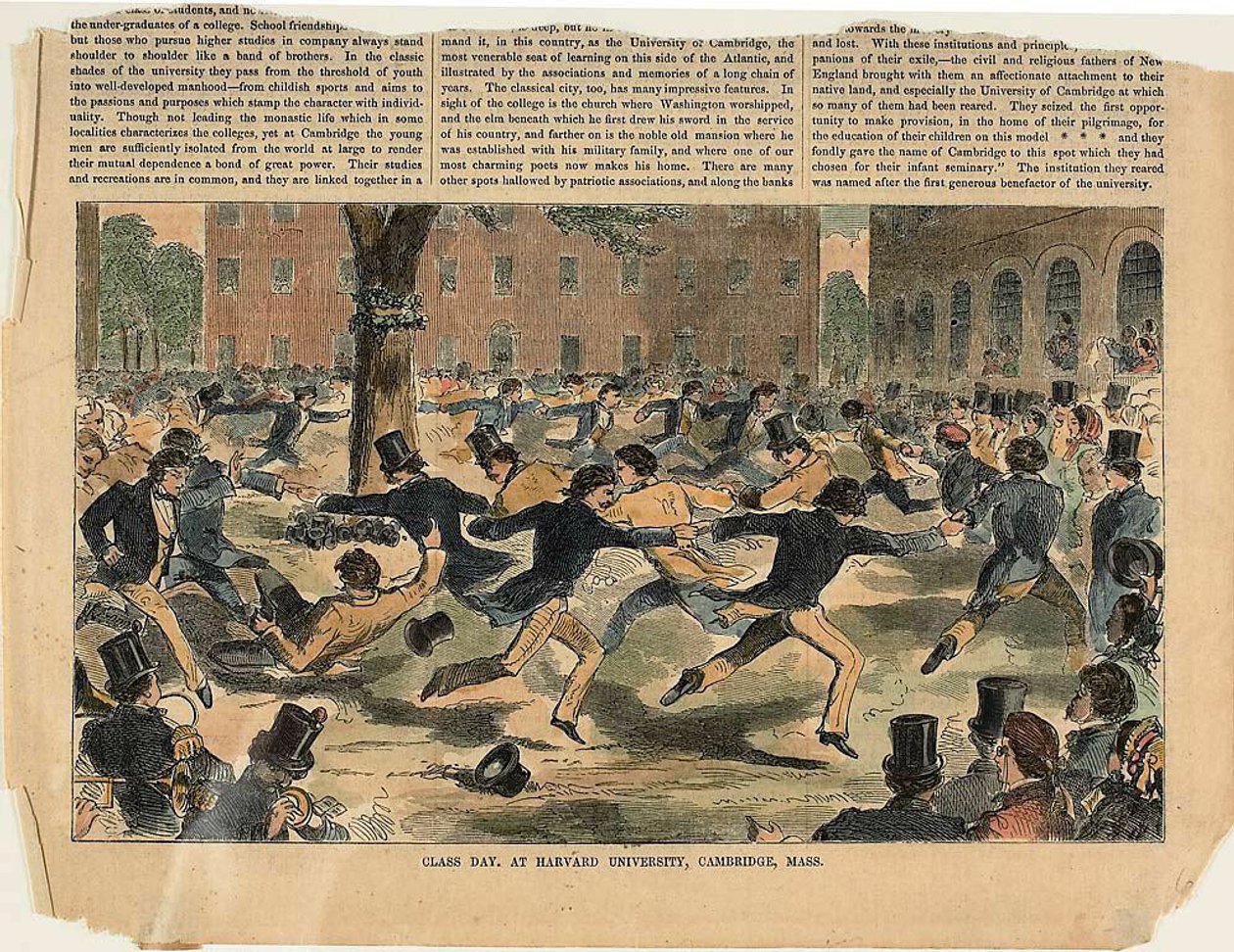 Osztálynap, Harvard Egyetem, Cambridge, Massachusetts alkotó: Winslow Homer