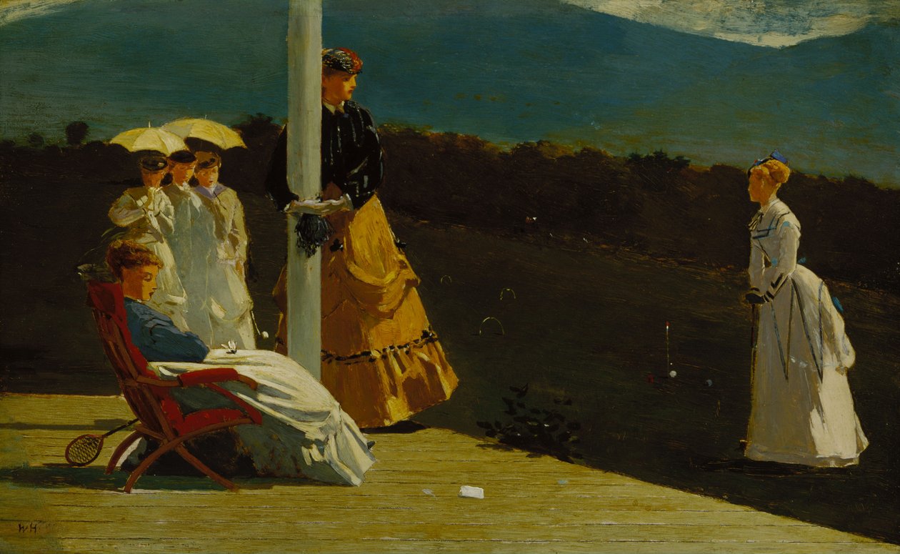 Croquet mérkőzés alkotó: Winslow Homer