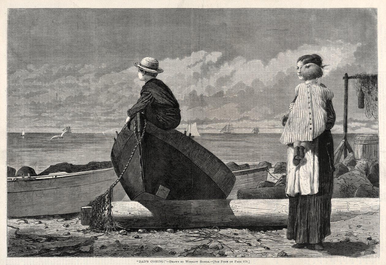 „Apa jön!” alkotó: Winslow Homer