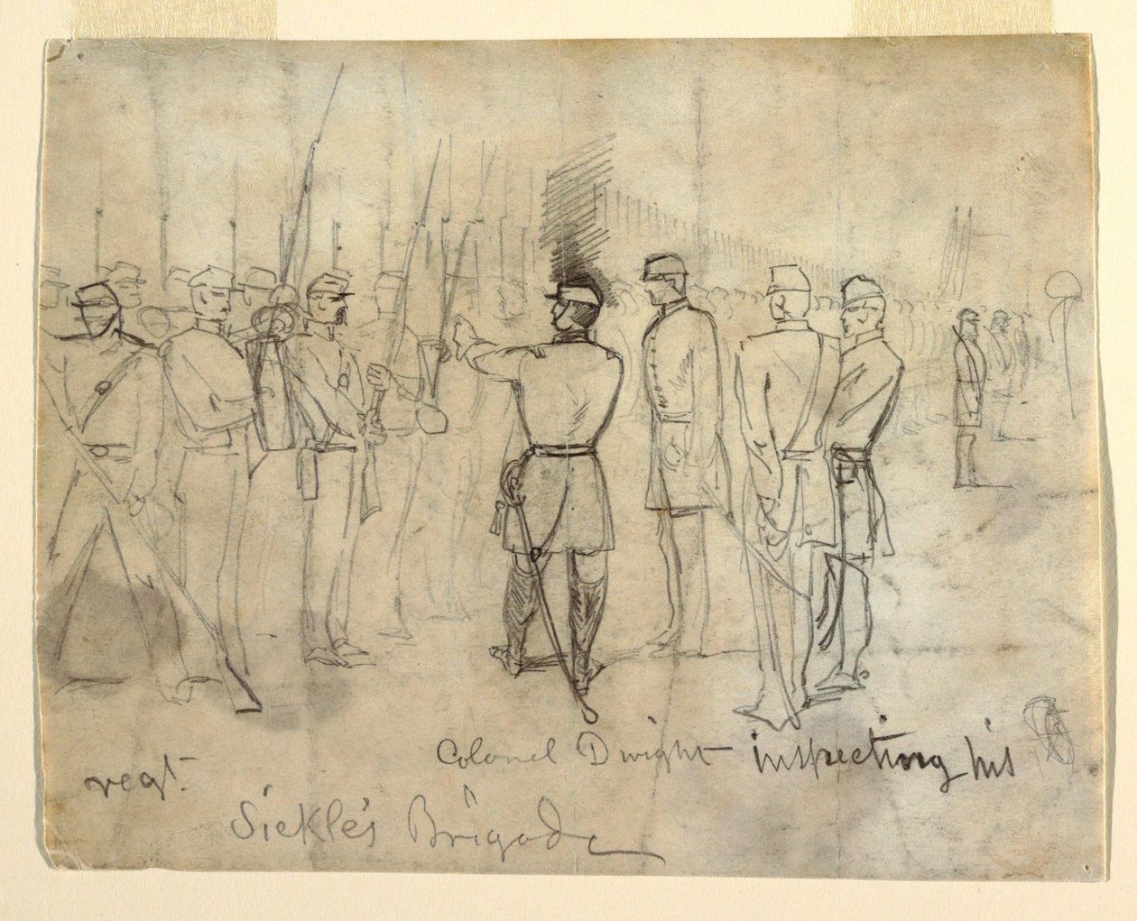 Rajzolás
Rajz, William Dwight ezredes, Jr. Az ezredét ellenőrzi, 1862 alkotó: Winslow Homer